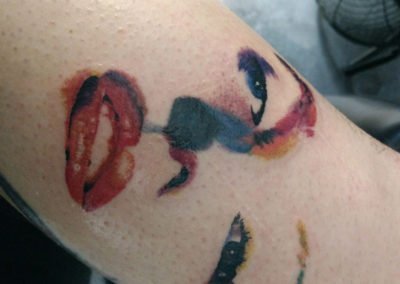 image of Marilyn Monroe tattoo done by Mike Welch of Skin Deep
