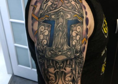 image of celtic design tattoo done by Mike Welch of Skin Deep