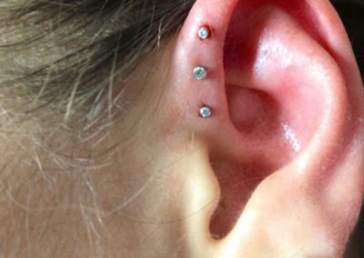 image of piercing done by Mike Coons of Skin Deep